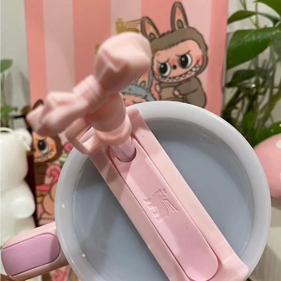 Authentic Limited Edition Stanley Pink and White Labubu Tumbler - Picture 5 of 5